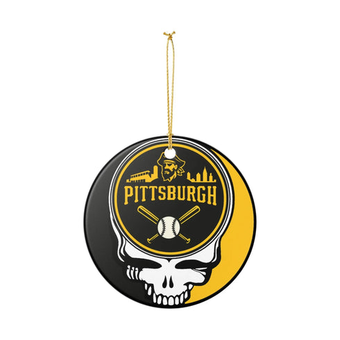 Pittsburgh Baseball Stealie Christmas Ornament - StealieShop