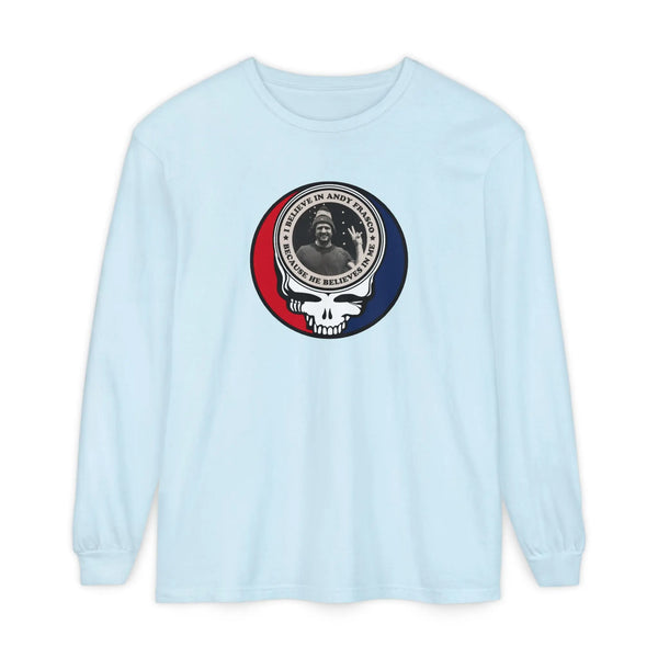 Grateful Dead - Andy Frasco Garment-Dyed Long Sleeve T-Shirt - StealieShop