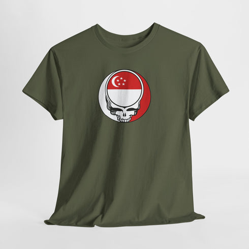 Singapore Flag Stealie Unisex Grateful Dead T-Shirt