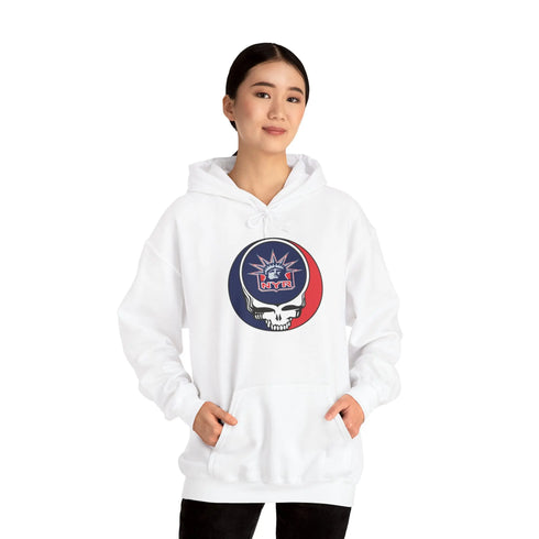 New York Rangers Grateful Dead Unisex Heavy Blend Hoodie StealieShop