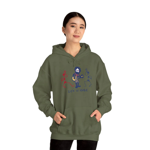 Life is dead. Jerry and His Friends Grateful Dead Unisex Hoodie StealieShop