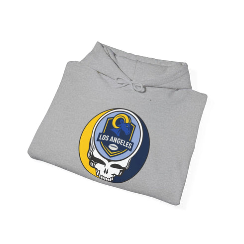 Grateful Dead - Los Angeles Rams Stealie Grateful Dead Hooded Sweatshirt - NFL - StealieShop