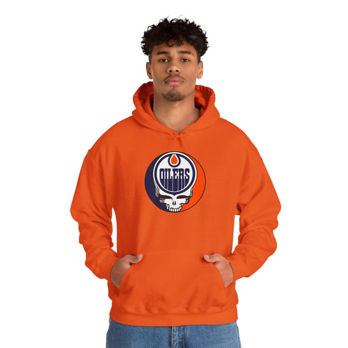 Edmonton Oilers Grateful Dead Unisex Heavy Blend Hoodie - StealieShop