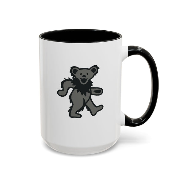 Grateful Dead - Grey Dancing Bear Coffee Mug - StealieShop