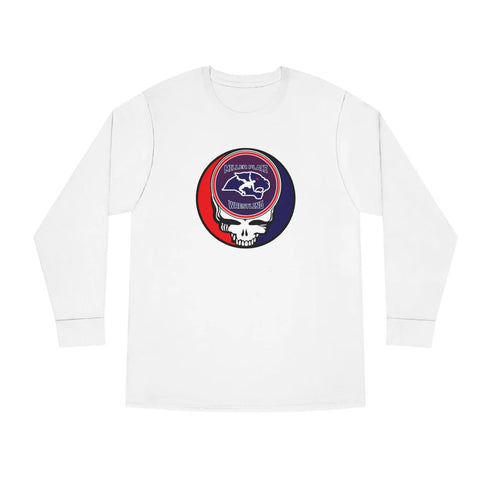 Grateful Dead - Miller Place Wrestling Stealie Long Sleeve Crewneck Tee - StealieShop