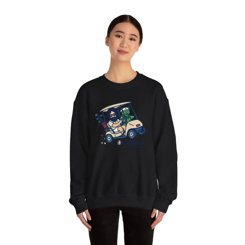 Grateful Dead - Joy Ridin' Jerry and The Bear | Life is dead. Crewneck Sweatshirt - StealieShop