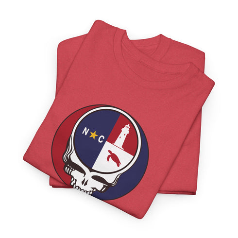 North Carolina "Unofficial" State Flag Stealie Grateful Dead T-Shirt