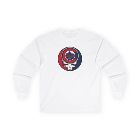 Grateful Dead - Chicago Cubs Grateful Dead Long Sleeve Tee - MLB - StealieShop