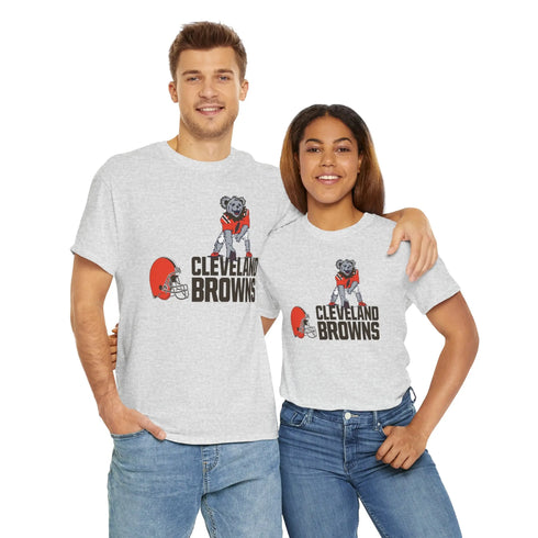 Cleveland Browns Dancing Bear Grateful Dead T-Shirt - NFL - StealieShop