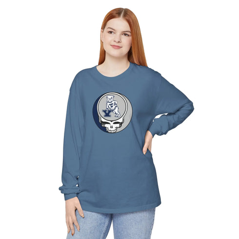 Yale University Garment-dyed Long Sleeve T-Shirt - StealieShop