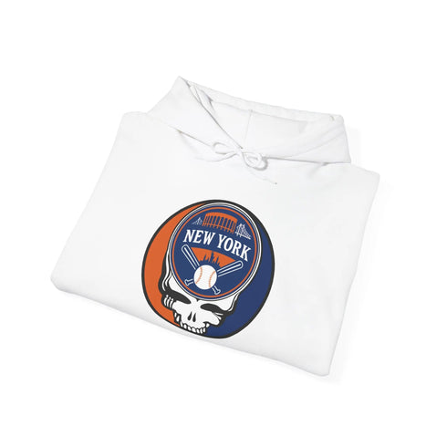 Grateful Dead - Copy of New York Mets Stealie Grateful Dead Unisex Heavy Blend Hoodie - MLB - StealieShop