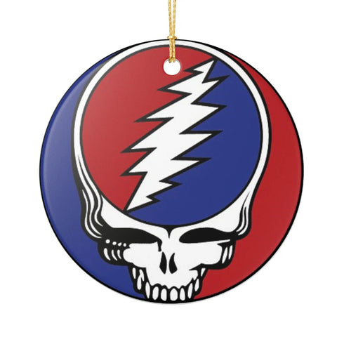 Grateful Dead - Classic Stealie Ceramic Ornament - StealieShop
