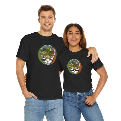 Grateful Dead - Maine Stealie Grateful Dead Grateful Dead T-Shirt - StealieShop