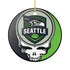 Seattle Football Stealie Christmas Ornament - StealieShop