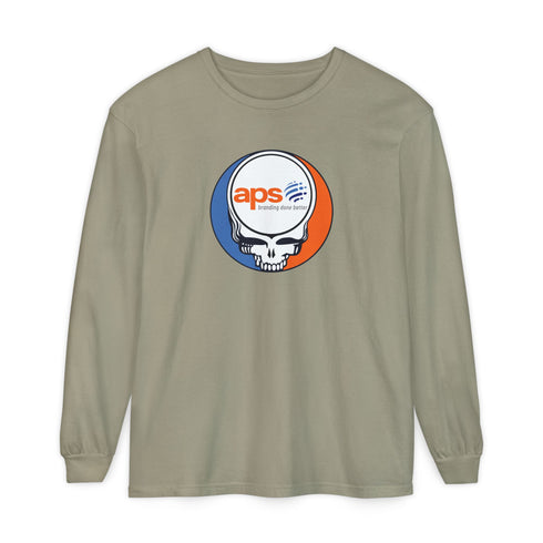 Custom APS Stealie Garment-Dyed Long Sleeve T-Shirt