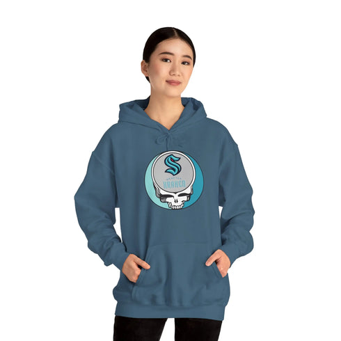 Seattle Kraken Grateful Dead Unisex Heavy Blend Hoodie StealieShop