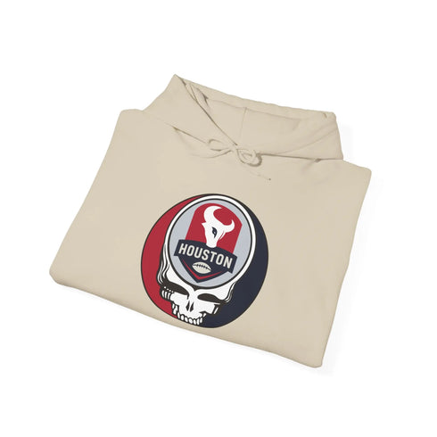 Grateful Dead - Houston Texans Stealie Grateful Dead Hooded Sweatshirt - NFL - StealieShop