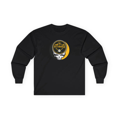 Grateful Dead - Pittsburgh Pirates Stealie Grateful Dead Long Sleeve Tee - MLB - StealieShop
