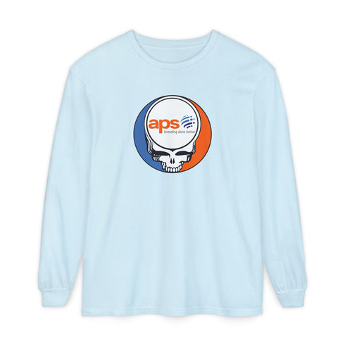 Custom APS Stealie Garment-Dyed Long Sleeve T-Shirt