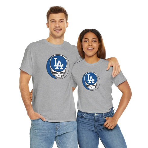 Los Angeles Dodgers Grateful Dead Steal Your Face T-Shirt StealieShop
