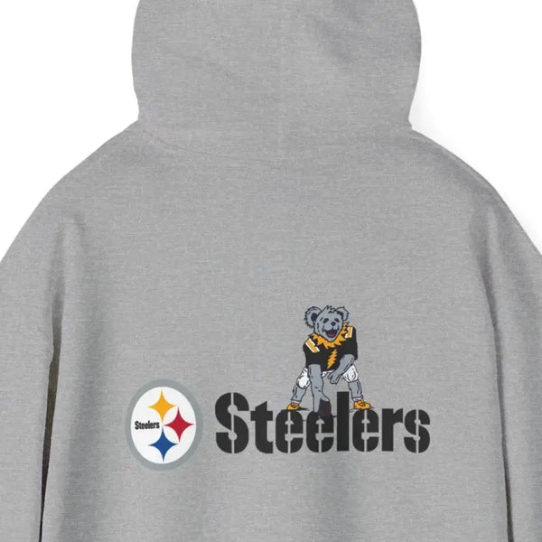 Pittsburgh Steelers Dancing Bear Two-Sided Grateful Dead Hoodie