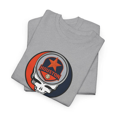 Grateful Dead - Houston Astros Grateful Dead Steal Your Face T-Shirt - MLB - Athletics - St Louis - StealieShop