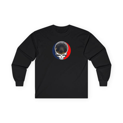 Custom Dog Stealie Grateful Dead Long Sleeve Tee (90)