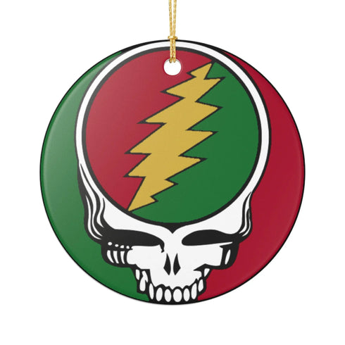 Grateful Dead - Christmas Stealie Ornament - StealieShop