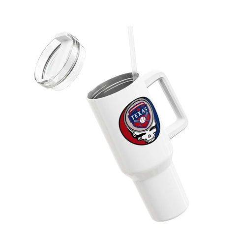 Grateful Dead - Texas Rangers "Fat Man" Tumbler,  Double Insulated 40oz Travel Mug - StealieShop