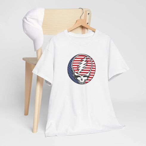 Grateful Dead - Stars and Stripes US-Grown Ring-Spun Cotton T-Shirt - StealieShop