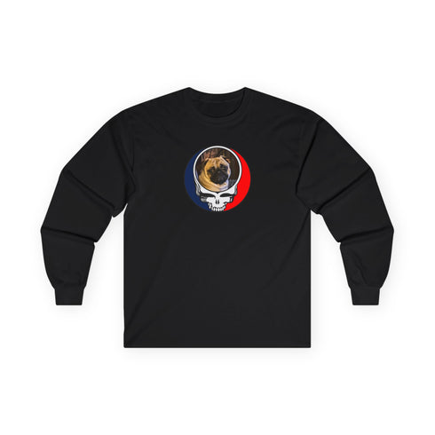 Custom Dog Stealie Grateful Dead Long Sleeve Tee (91)