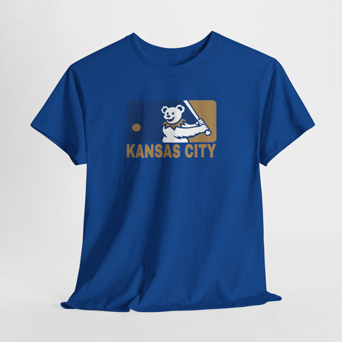 Kansas City Royals Dancing Bear MLB Logo Unisex Grateful Dead T-Shirt