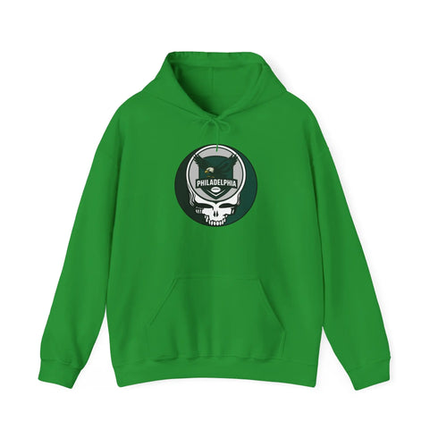Grateful Dead - Philadelphia Eagles Stealie Grateful Dead Hoodie Sweatshirt - NFL - StealieShop