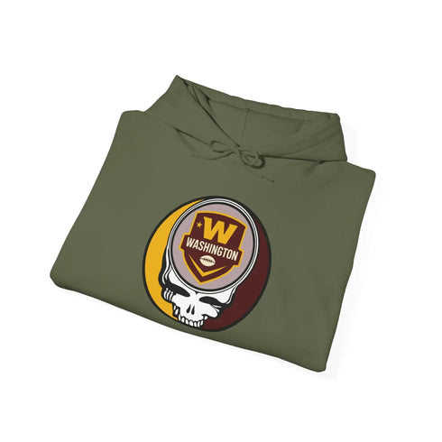 Grateful Dead - Washington Commanders Stealie Grateful Dead Hoodie Sweatshirt - NFL - StealieShop