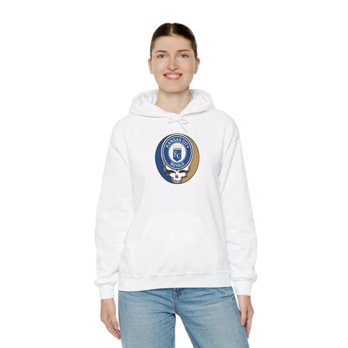Kansas City Royals Grateful Dead Unisex Heavy Blend Hoodie - Hooded Sweatshirt - StealieShop