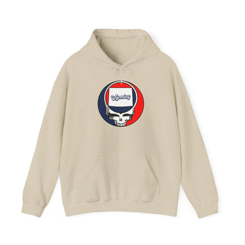 Wyoming Map Stealie Grateful Dead Hoodie