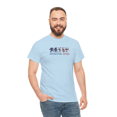 American Flag Dancing Bears Unisex Grateful Dead T-Shirt
