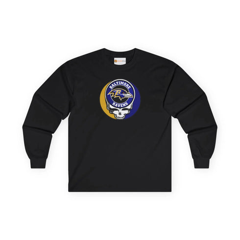 Baltimore Ravens Grateful Dead Long Sleeve Tee Printify
