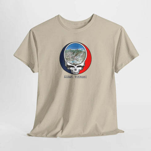 Stowe Trail Map Stealie Grateful Dead T-Shirt