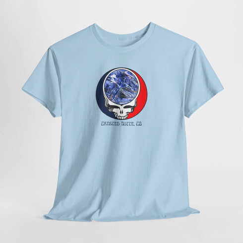 Crested Butte Trail Map Stealie Grateful Dead T-Shirt