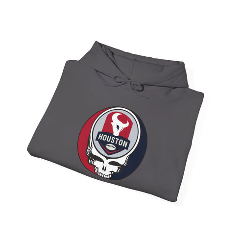 Grateful Dead - Houston Texans Stealie Grateful Dead Hooded Sweatshirt - NFL - StealieShop