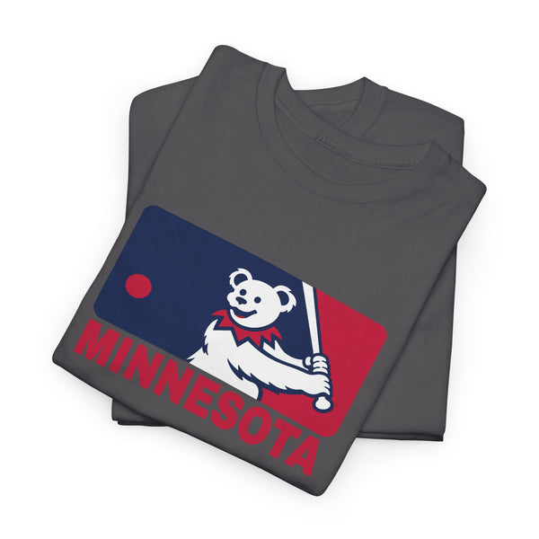 Minnesota Twins Dancing Bear MLB Logo Unisex Grateful Dead T-Shirt