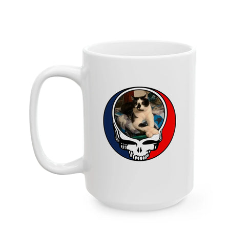 Grateful Dead - Custom Cat 2 Ceramic Mug - StealieShop