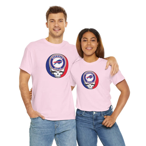 Grateful Dead - The Gridiron Collection: Buffalo Bills Classic Stealie T-Shirt - NFL - StealieShop