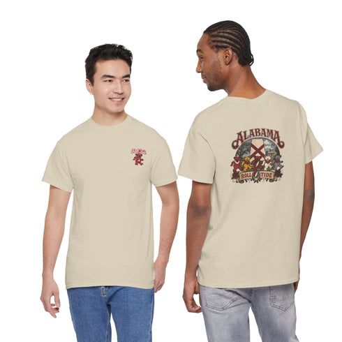 Alabama Roll Tide Two-Sided Grateful Dead T-Shirt