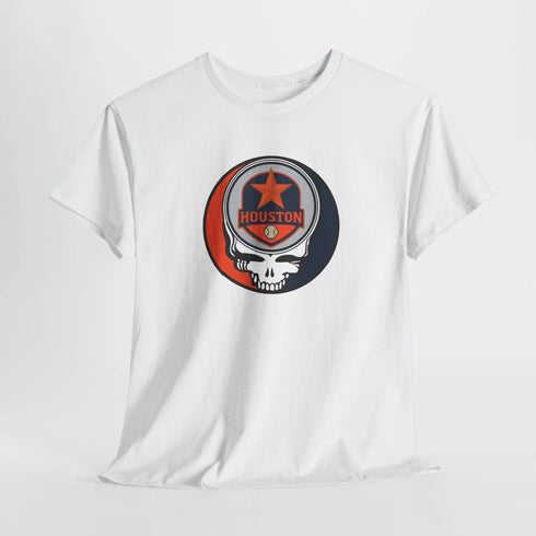 Grateful Dead - Houston Astros Grateful Dead Steal Your Face T-Shirt - MLB - Athletics - St Louis - StealieShop