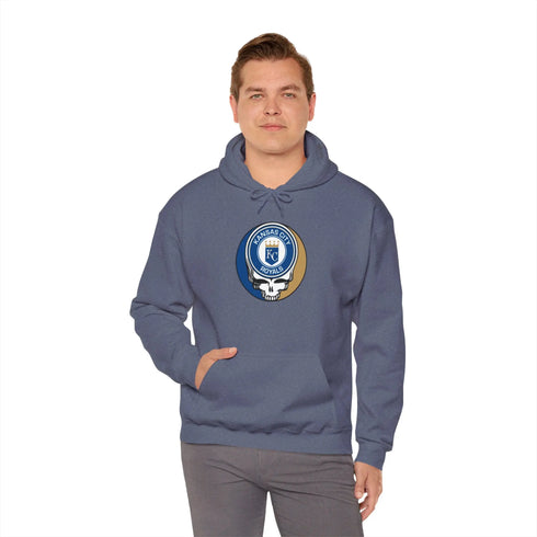 Kansas City Royals Grateful Dead Unisex Heavy Blend Hoodie - Hooded Sweatshirt - StealieShop