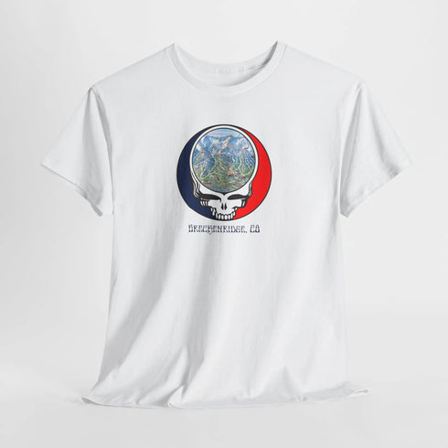 Breckenridge Trail Map Stealie Grateful Dead T-Shirt