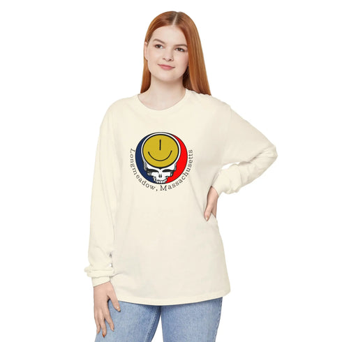Longmeadow, MA Garment-Dyed Long Sleeve T-Shirt StealieShop