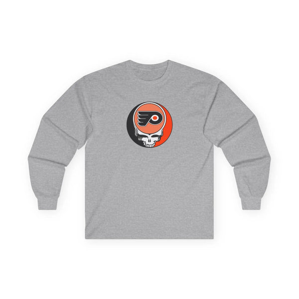 Phildelphia Flyers Grateful Dead Long Sleeve Tee StealieShop